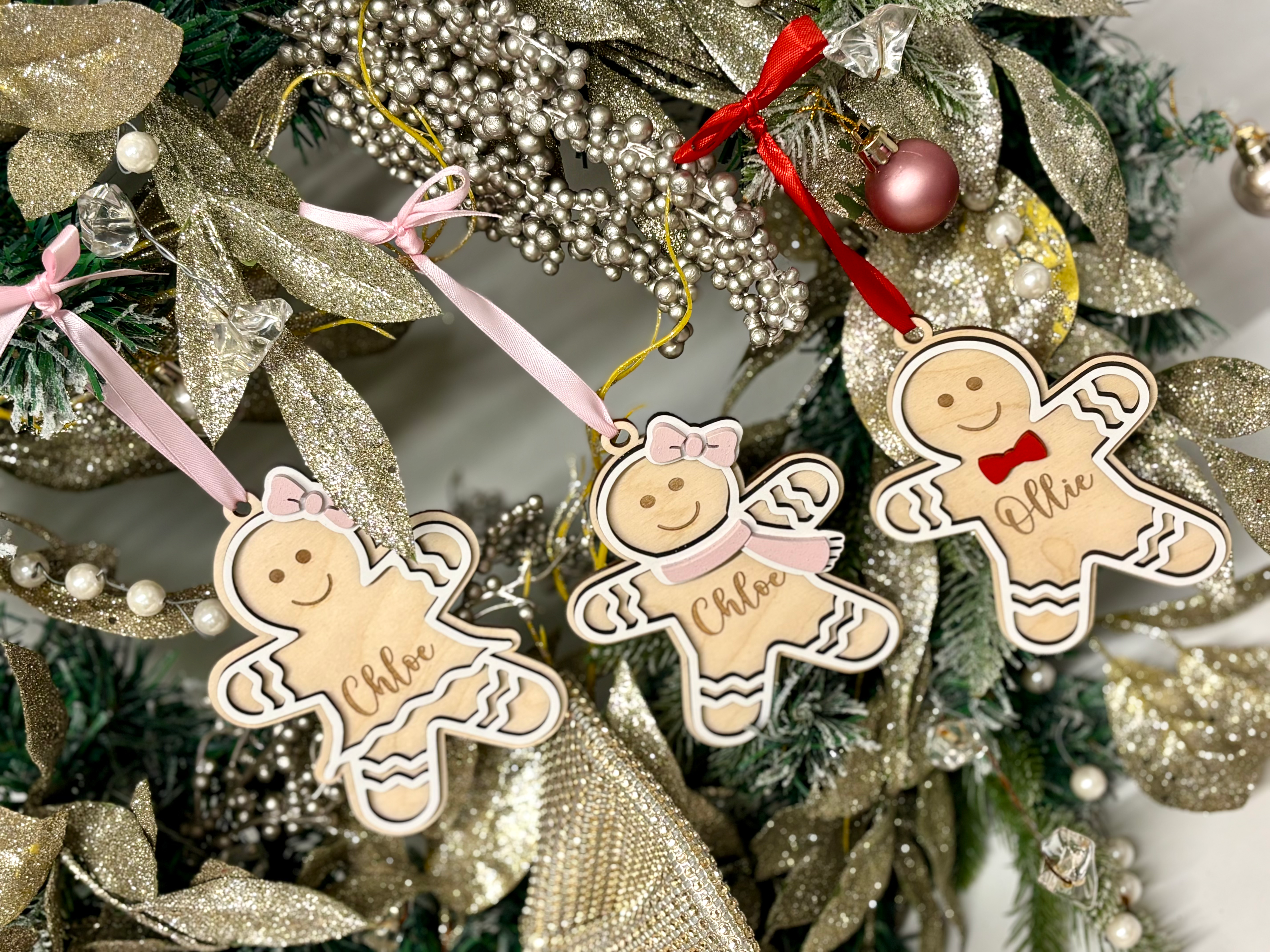 Personalised Gingerbread Decor -Christmas Bauble