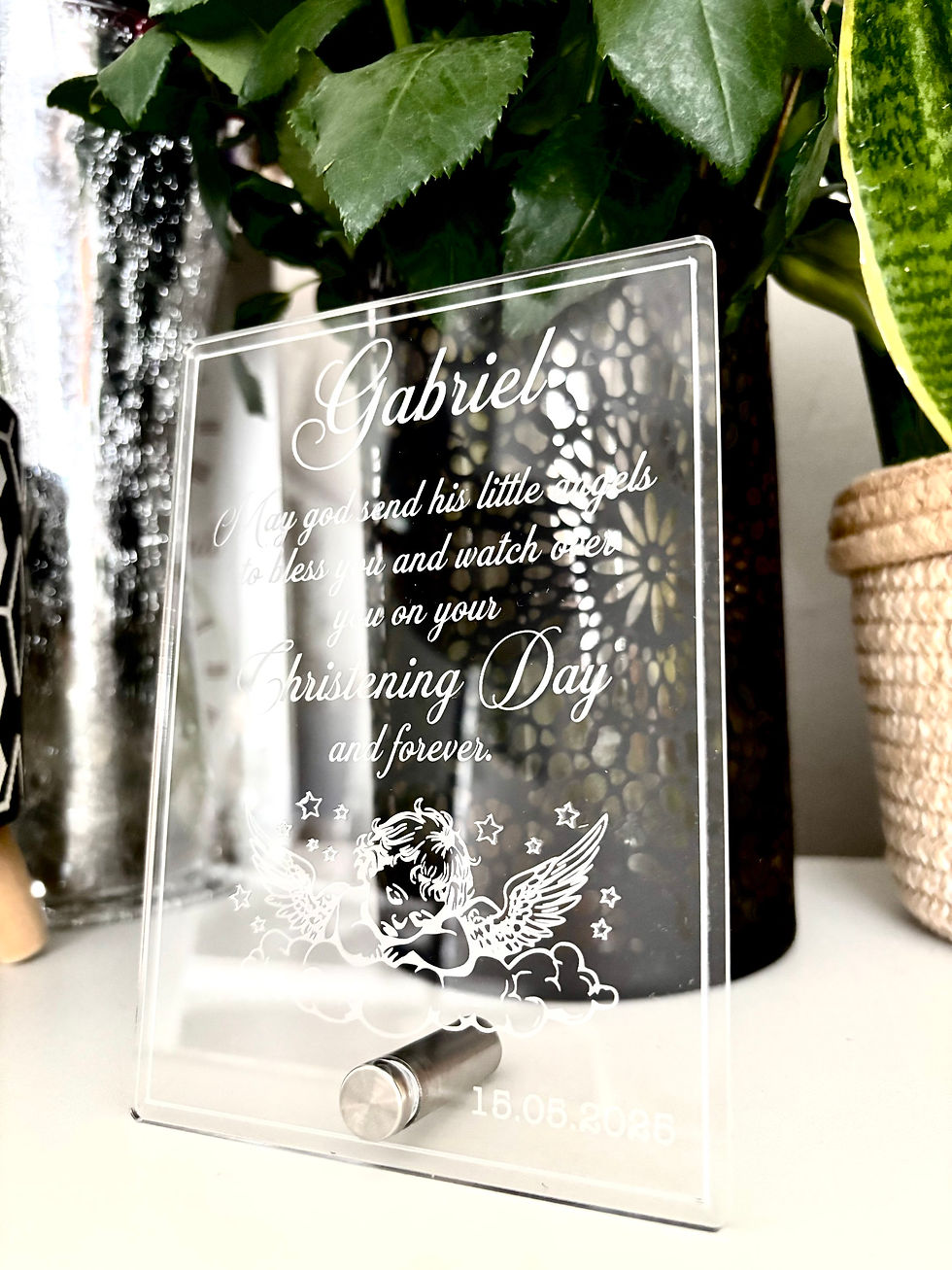 Thumbnail: Personalised Christening Gift-Freestanding 