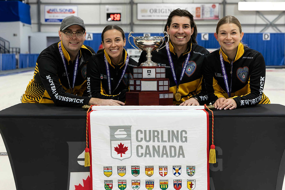 New Brunswick's Team Rene Comeau with the championship trophy. (Submitted: Rene Comeau)