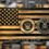 Thumbnail: Custom Navy military plaque engraved wooden American flag