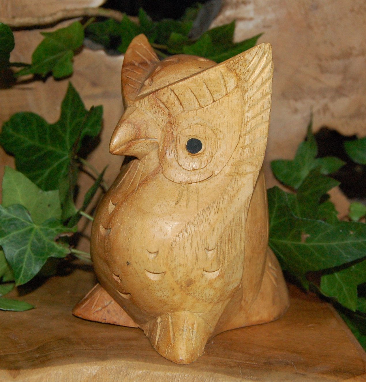 Hand Carved Owl SM