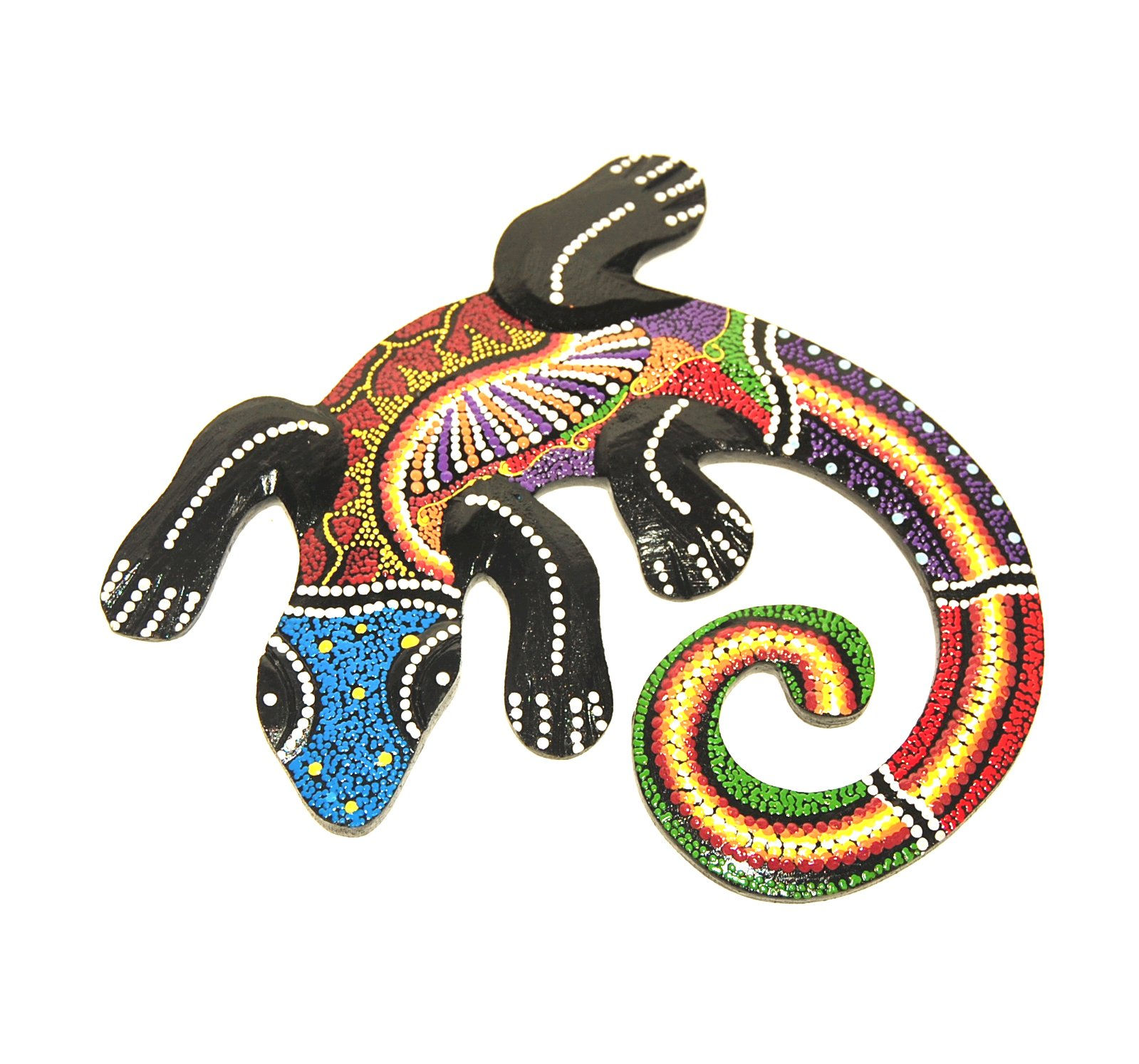 Carved wood Gecko -M