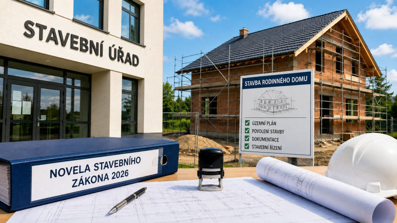 Novela stavebního zákona 2026 – stavba rodinného domu