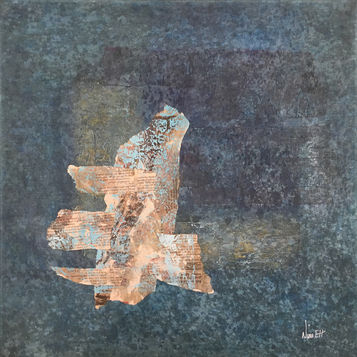 Bird 50 x 50 cm Nina Ellefsen-Hansen acr Kunst Billedkunst Art NinaFineArt norskkunst norwegianartist abstraktmaler visualart contemporaryart art artgallery orginalart