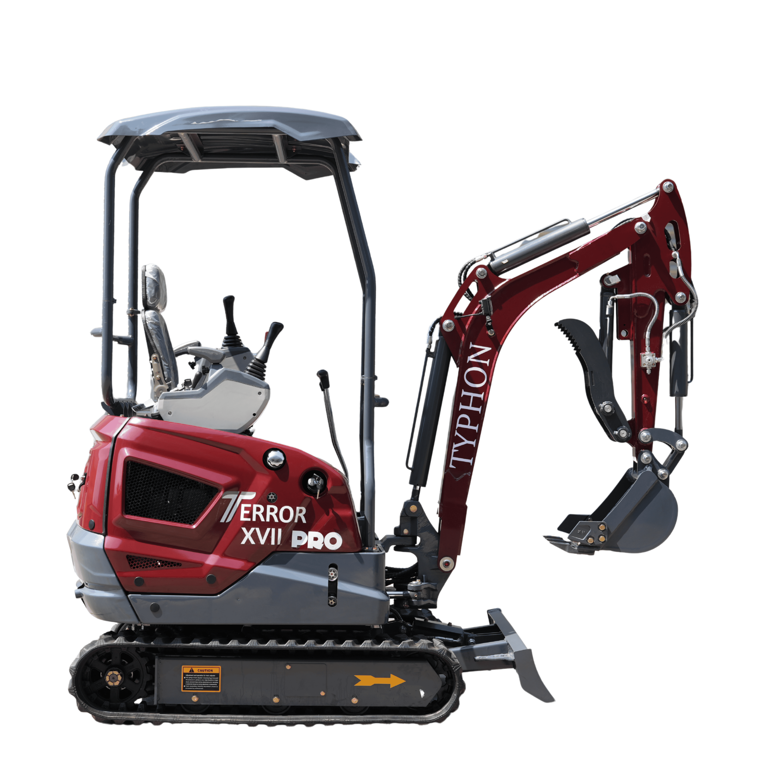 TYPHON TERROR XVII PRO 3800 lbs Mini Excavator Kubota Diesel, Hydraulic Thumb, Dozer Blade & Boom Swing — product image 1