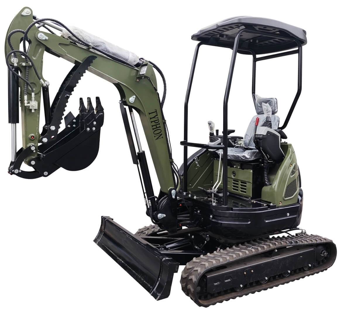TYPHON TERROR XXV 2.5 Ton Mini Excavator KUBOTA Diesel Engine USA — product image 1