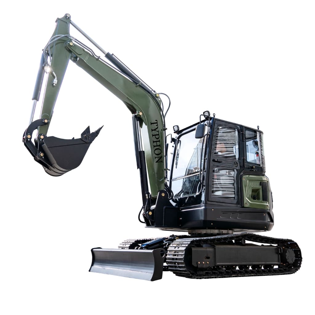 TYPHON TERROR LXV 6.6 Ton Mini Excavator – Kubota V2607 56.9HP AC/Heater Cabin Boom Swing product image