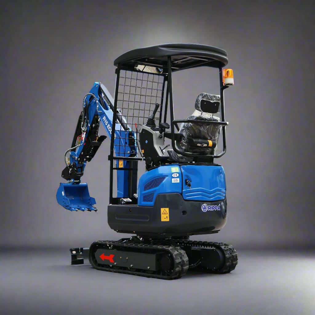 RIPPA R15 1.5-Ton Mini Excavator – Kubota Diesel + Hydraulic Quick Hitch — view 1