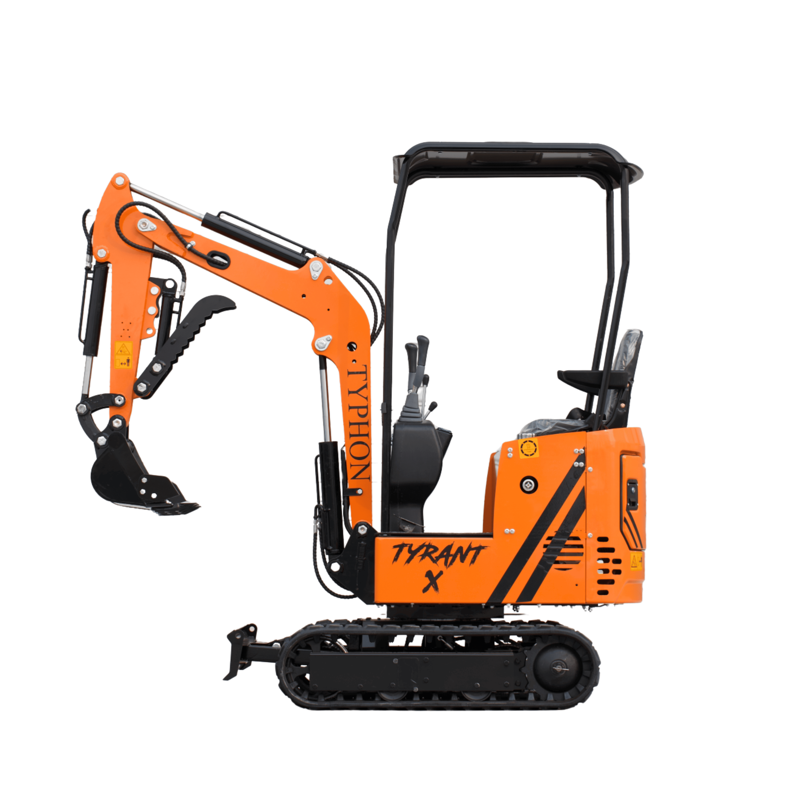 Typhon Tyrant X 1 Ton Mini Excavator with 13.5HP Briggs & Stratton Engine, Hydraulic Oil Cooler & Thumb Clip — product image 1