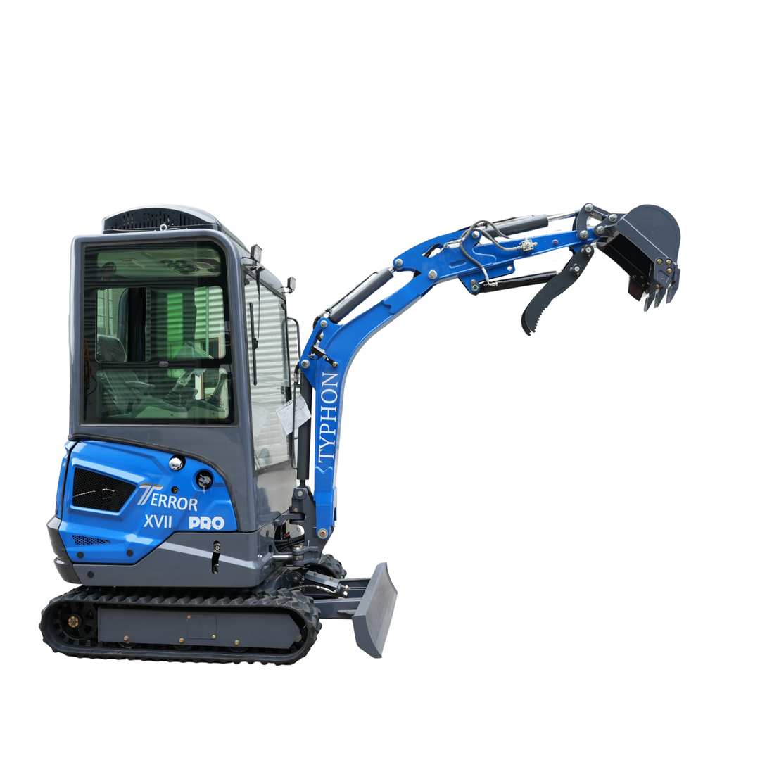 TYPHON TERROR XVII PRO Prestige Edition – Enclosed Mini Excavator with AC, Heater & Ergonomic Comfort — product image 1