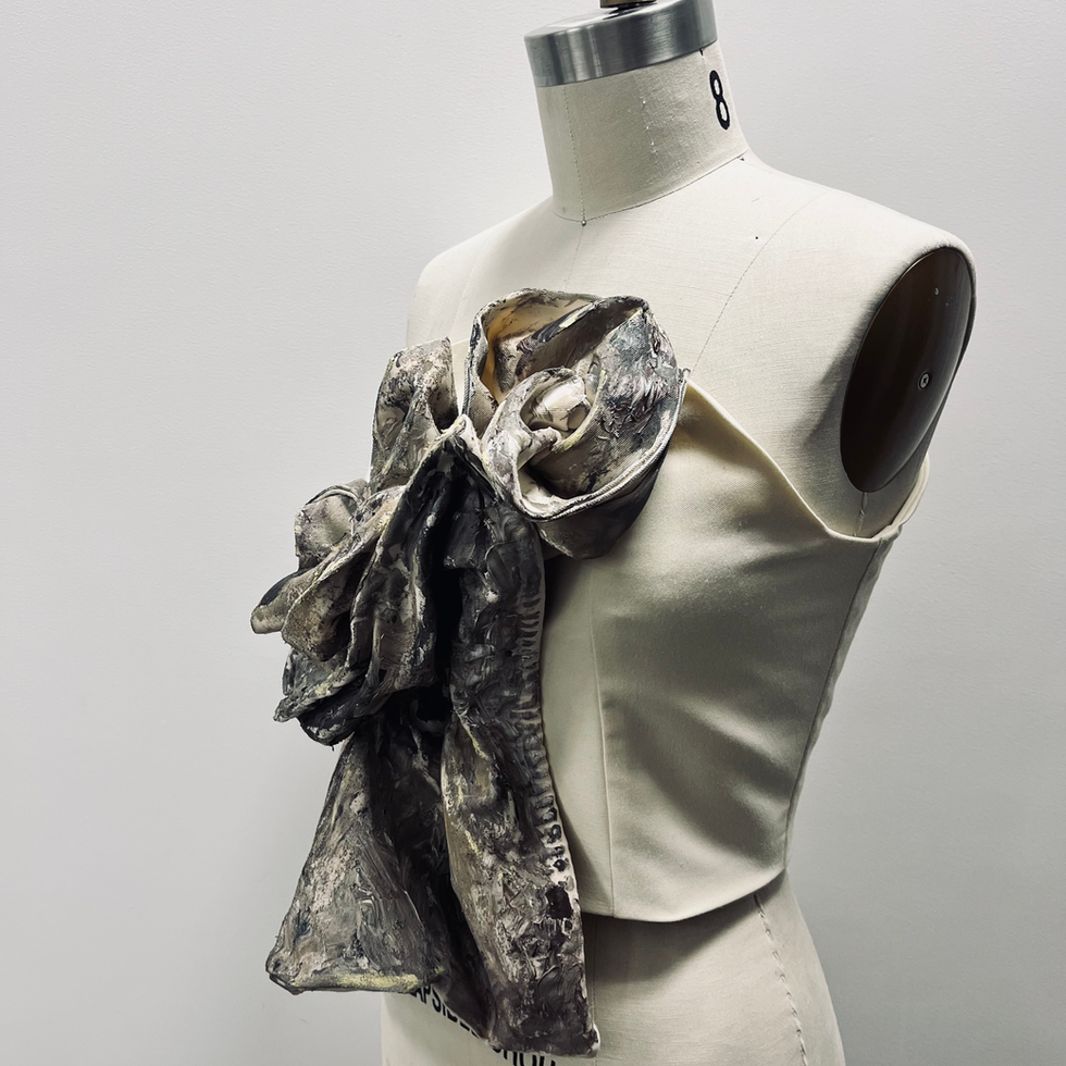 Ceramic Inspired Top. 