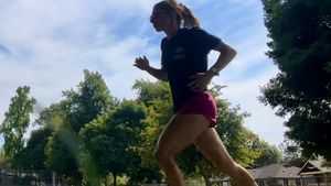 Running barefoot and utilizing foot muscles