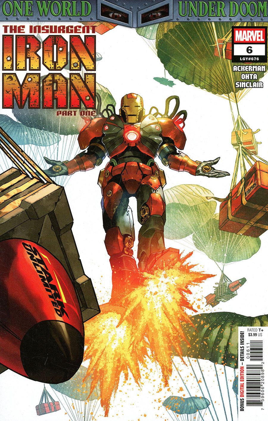 Iron Man Vol 7 #6 Cover A (One World Under Doom Tie-In)