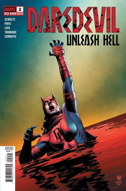 Daredevil Unleash Hell Red Band #2 Cover A Regular w/ Polybag