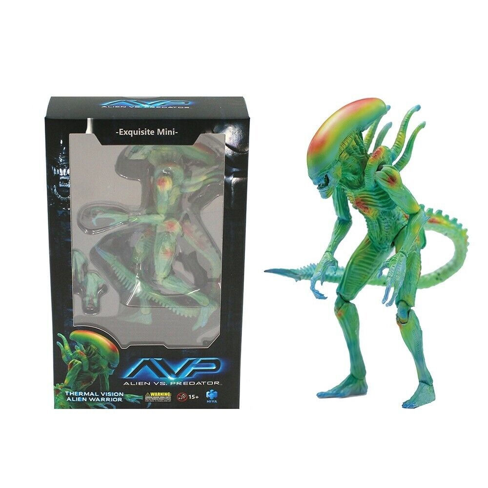 Hiya Toys Alien vs. Predator: Thermal Vision Alien Warrior 1:18 Scale Figure