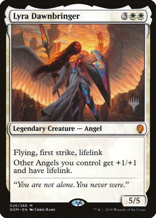 Lyra Dawnbringer: (Dominaria) Promo: Planeswalker Stamped - English