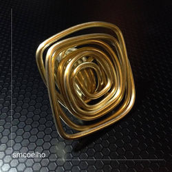 Anel Espiral Quadrada