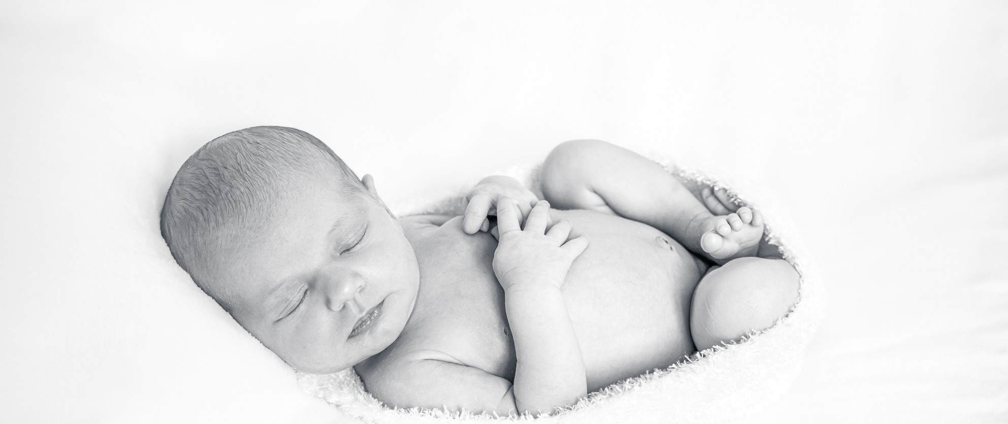 Portrait bébé directement prise au domicile.