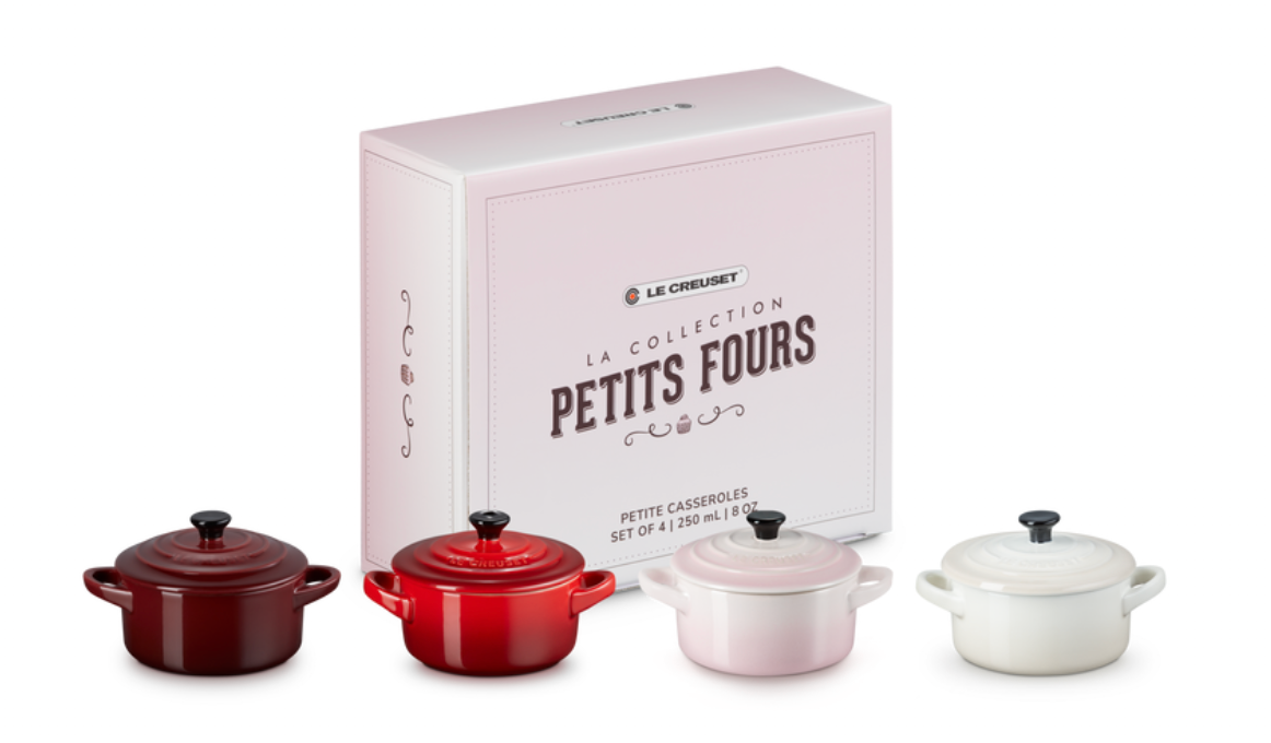 Stoneware Petits Fours Set of 4 Petite Casseroles