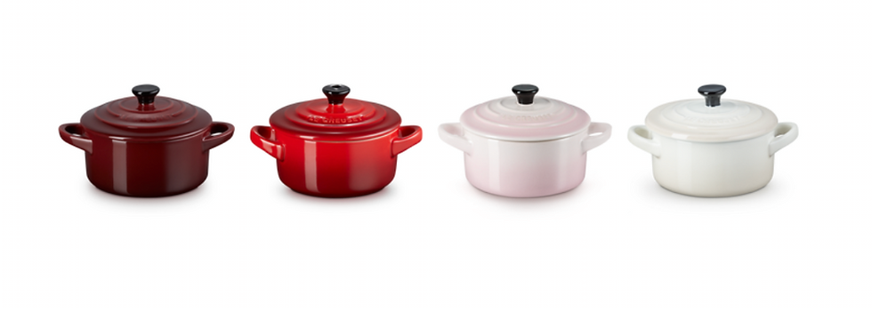 Thumbnail: Stoneware Petits Fours Set of 4 Petite Casseroles