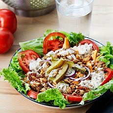 Keto Cheeseburger Salad, beef, keto, low-carb, gluten-free, 15 minutes