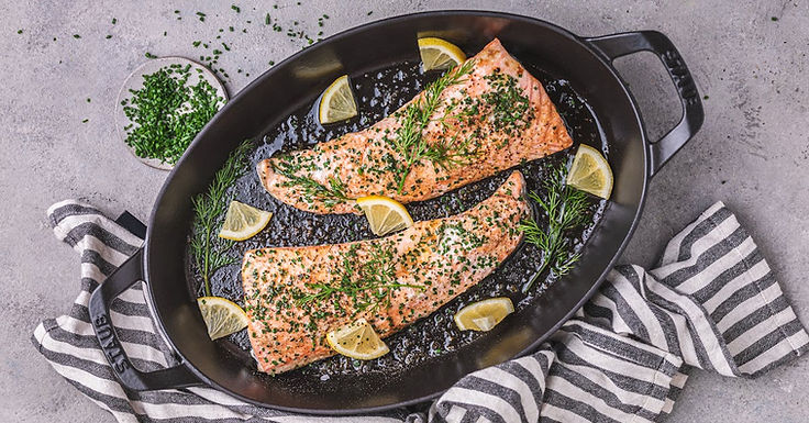 Keto Baked Lemony Salmon
