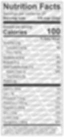 Thumbnail: nutrition label