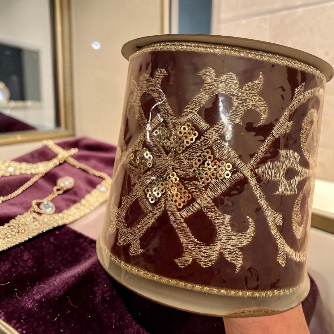Gold embroidery