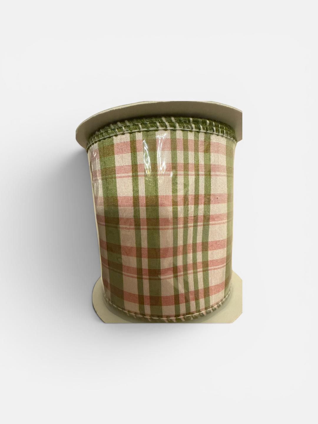 Green and pink plaid