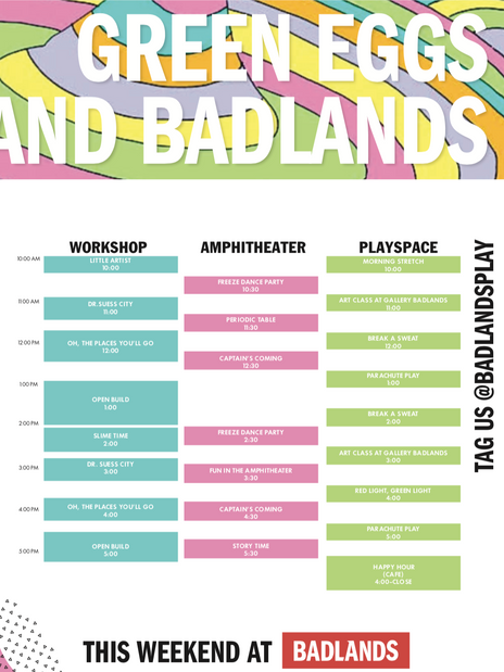 Green Eggs and Badlands- Poster