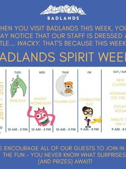 Badlands Spirit Week- Social Media