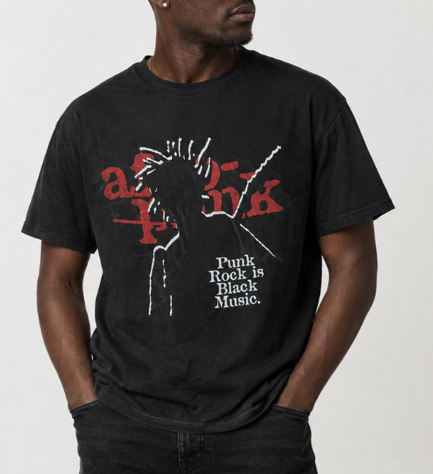 Punk Rock it Black Music T-shirt