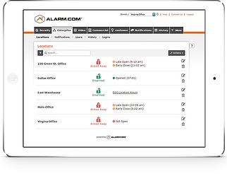 Alarm.com commercial business app