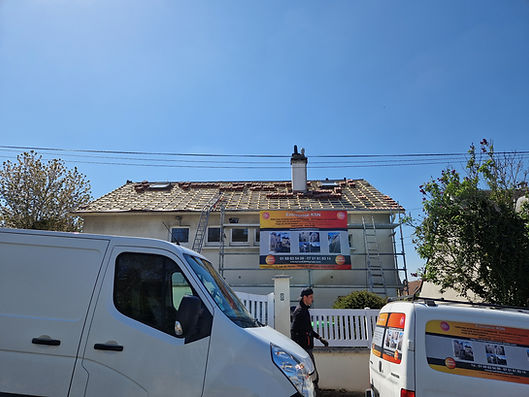 Ravalement de façade d'une maison à Saint-Michel-sur-Orge en Essonne par l'entreprise KSN
