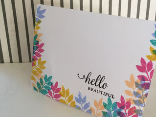Hello Beautiful One Layer Card