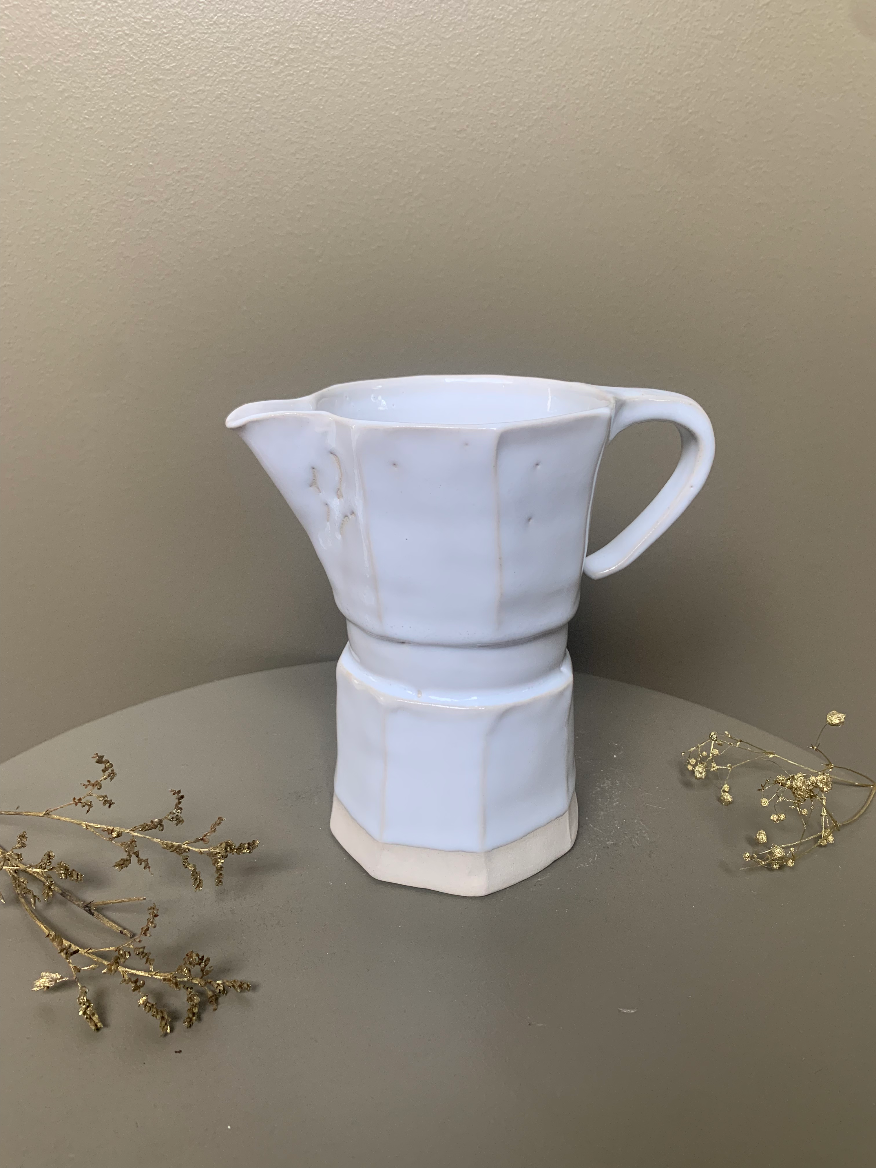Carafe Moka grès blanc n°3