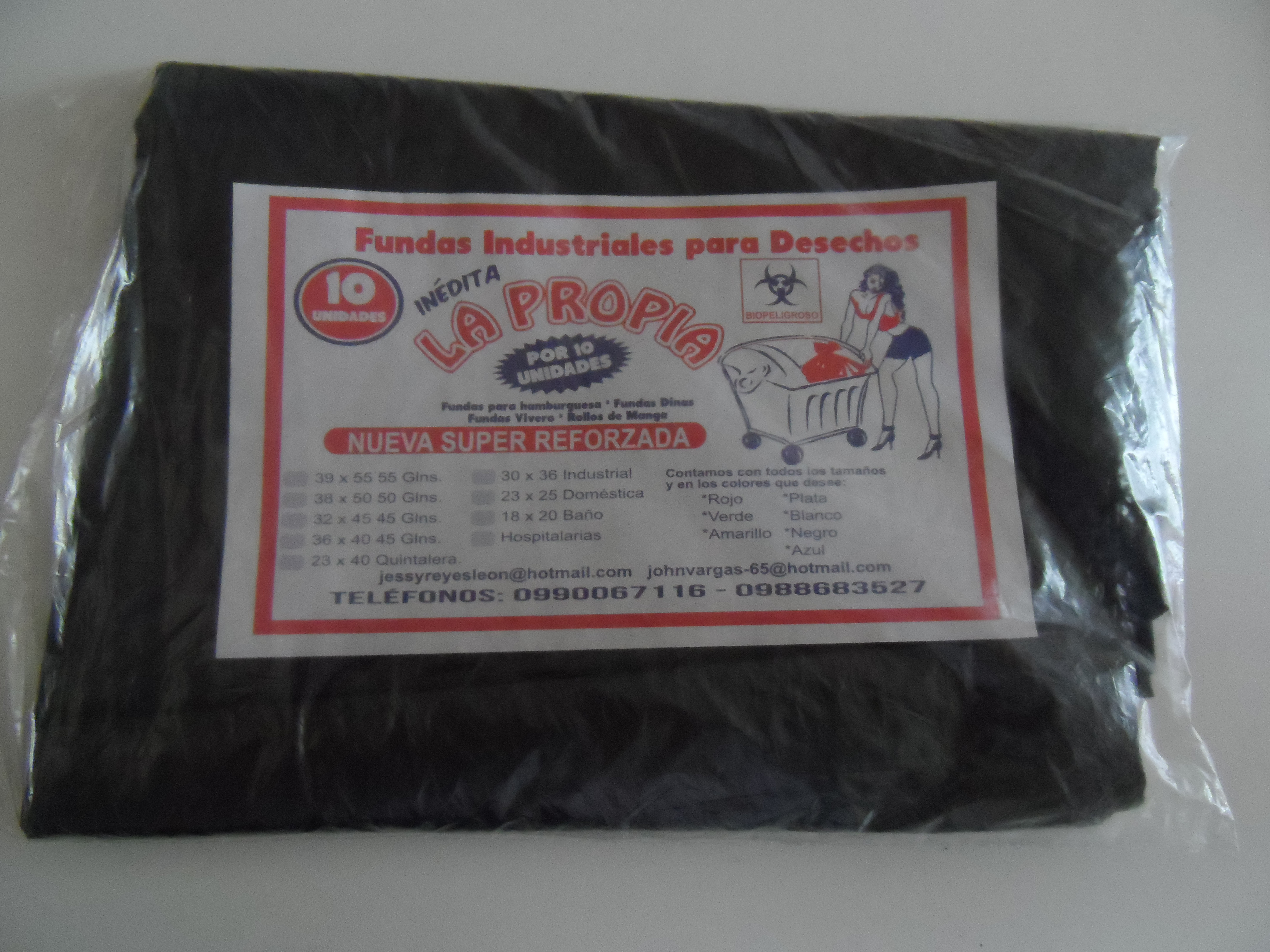 Fundas industriales para desecho