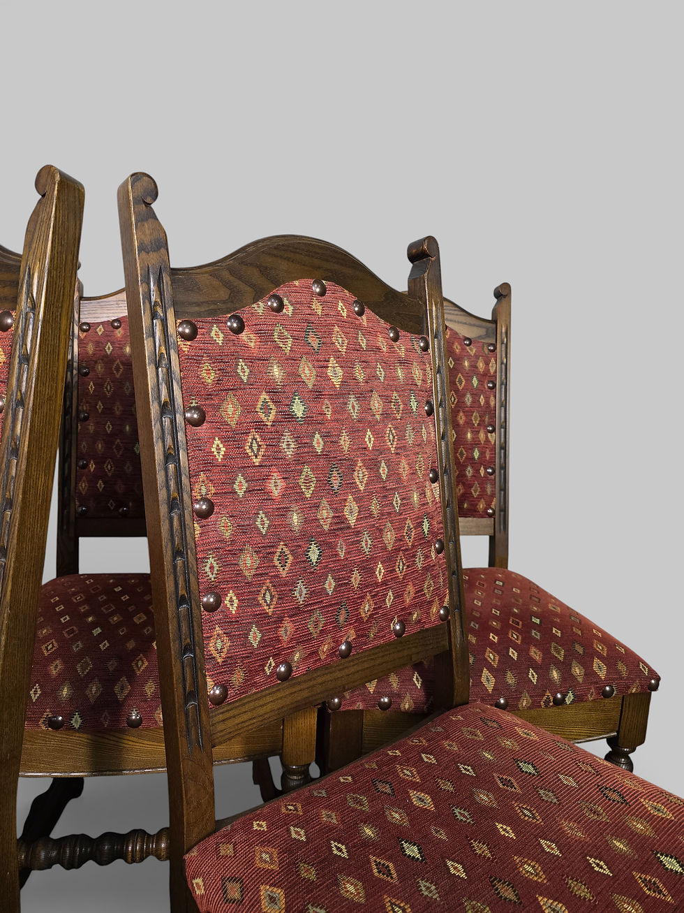 Thumbnail: An Antique Style Old Charm Set of Five Dining Chairs ~Delivery Available~