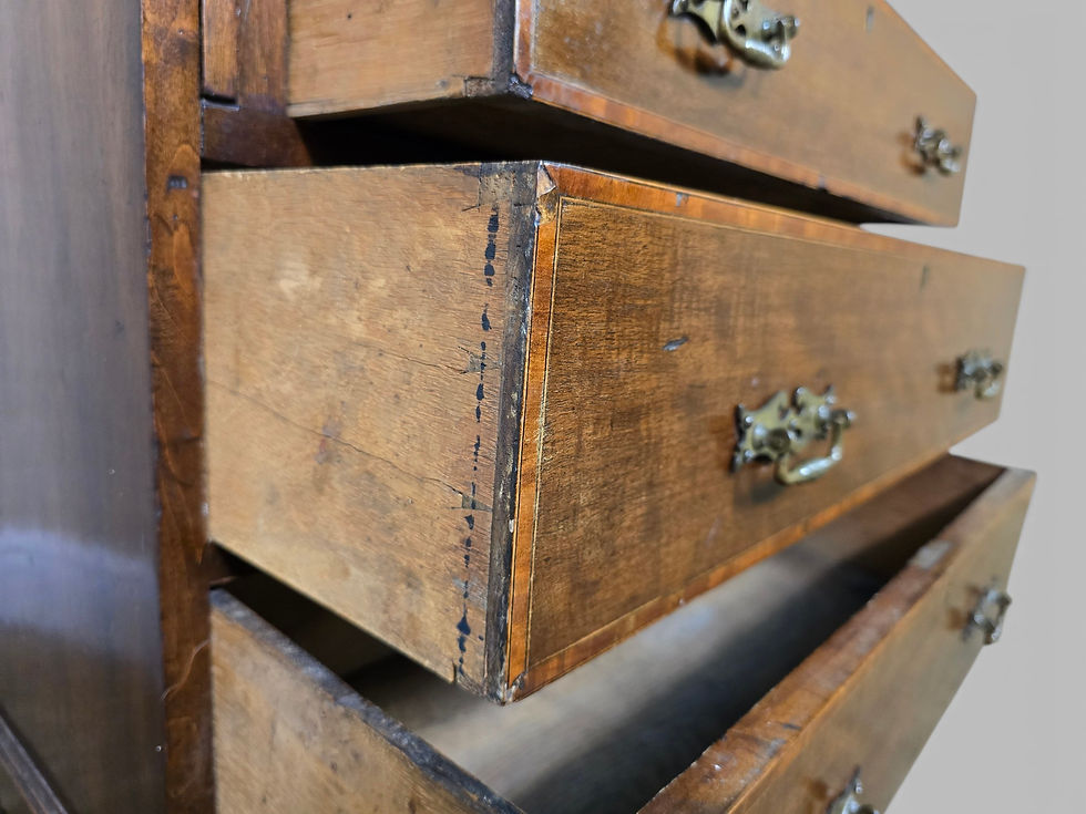 Thumbnail: An Antique Edwardian Mahogany Bureau Desk ~Delivery Available~