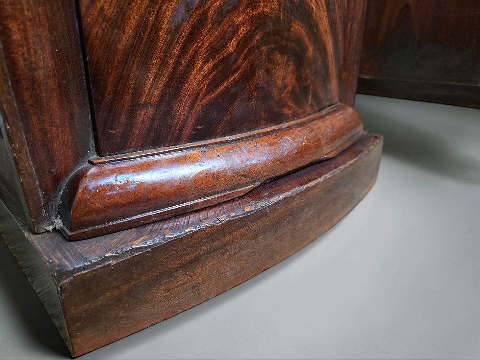 Thumbnail: An Antique Victorian Flame Mahogany Twin Pedestal Sideboard ~Delivery Available~