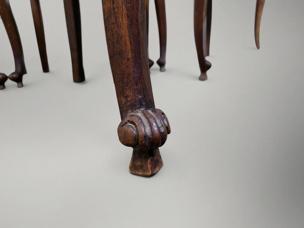 Thumbnail: An Antique Oak French Set of Four Dining Chairs ~Delivery Available~