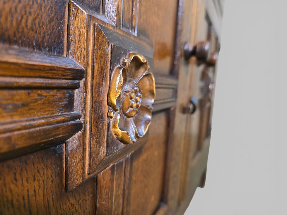 Thumbnail: An Antique Style Oak Two Tier Dresser Sideboard ~Delivery Available~