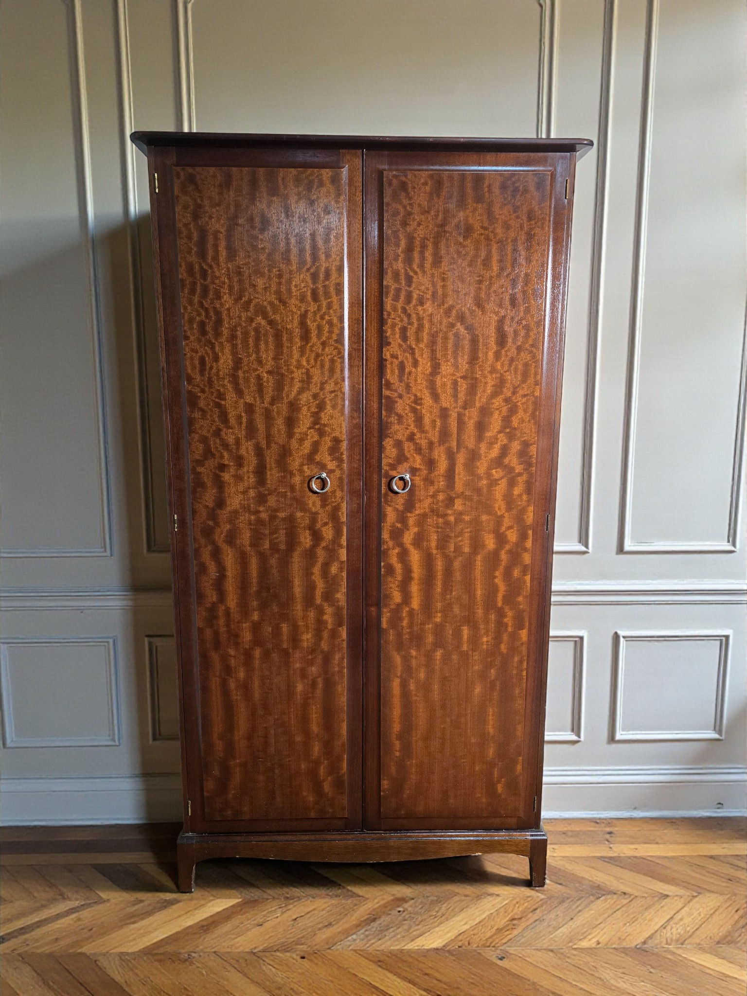 An Antique Style Stag Minstrel Double Gentlemans Wardrobe ~Delivery Available~