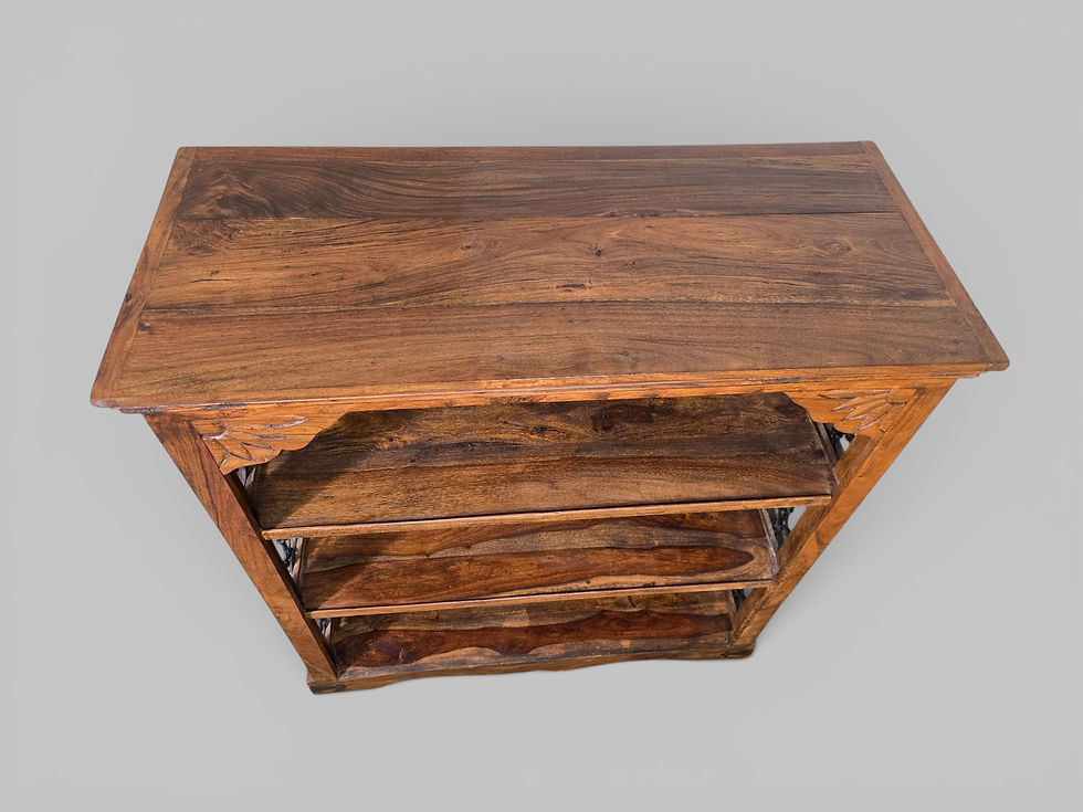 Thumbnail: An Antique Style Indian Rosewood Low Level Bookcase ~Delivery Available~