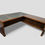 Thumbnail: An Antique Style Oak Large Corner Partners Desk ~Delivery Available~