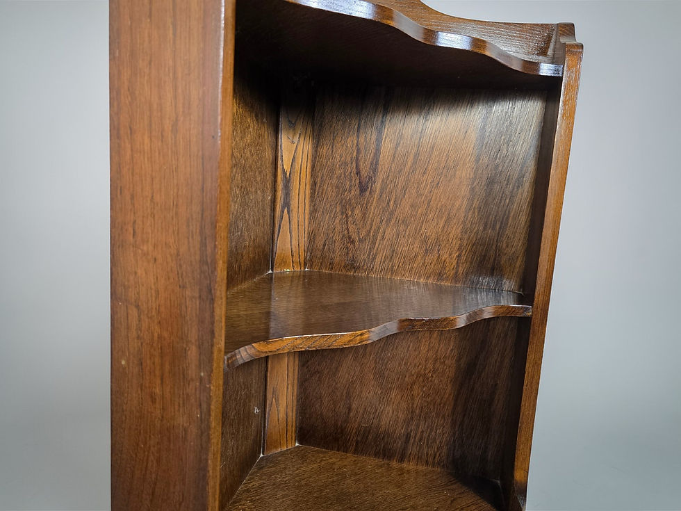 Thumbnail: An Old Charm Style Oak Corner Cabinet Cupboard Shelves Display Unit ~Delivery Av