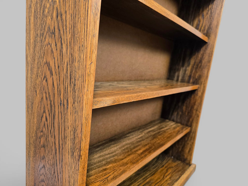Thumbnail: An Antique Early - Mid 20th Century Golden Oak Open Bookcase ~Delivery Available