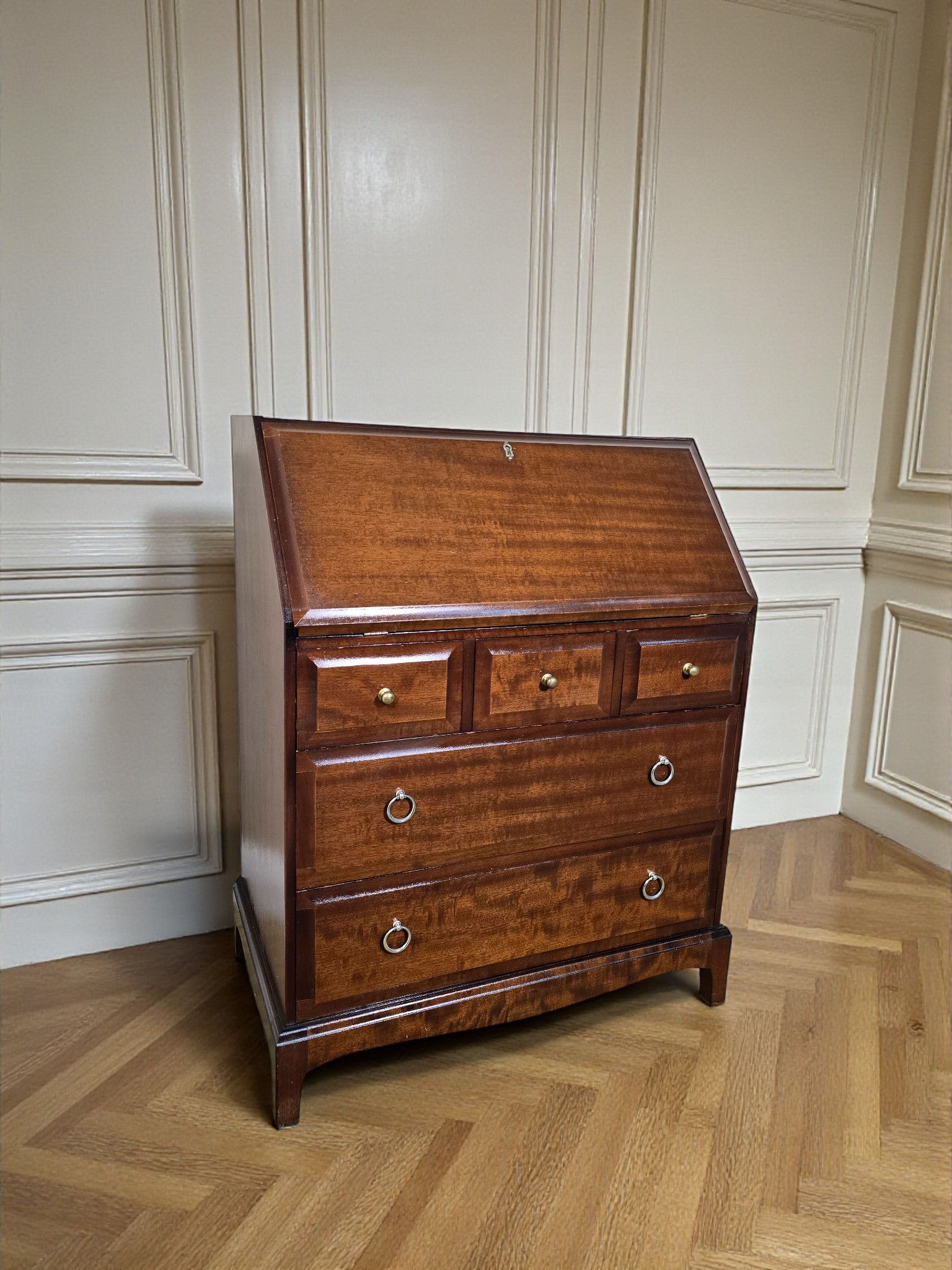 A Vintage Mahogany Stag Bureau Desk ~Delivery Available~