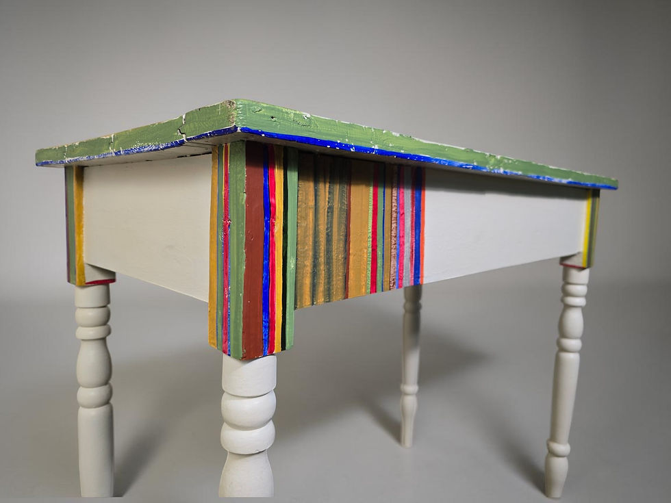 Thumbnail: An Antique Early 20th Century Whit Painted Console Hall Table ~Delivery Availabl