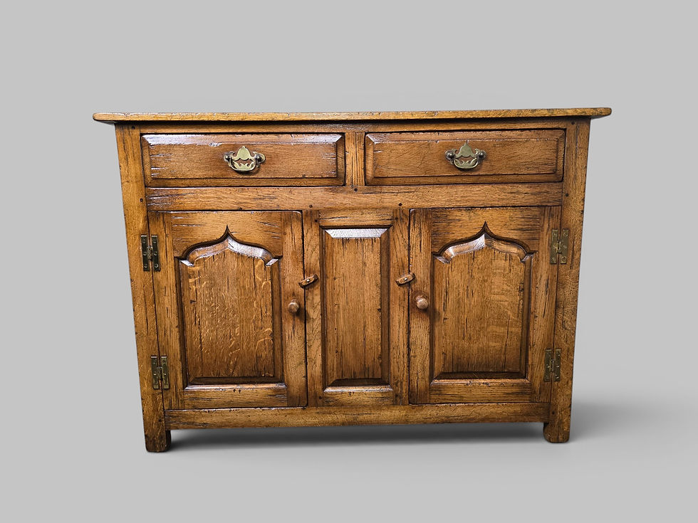 Thumbnail: An Antique Style Titchmarsh And Goodwin Solid Oak Slim Console Table Sideboard ~